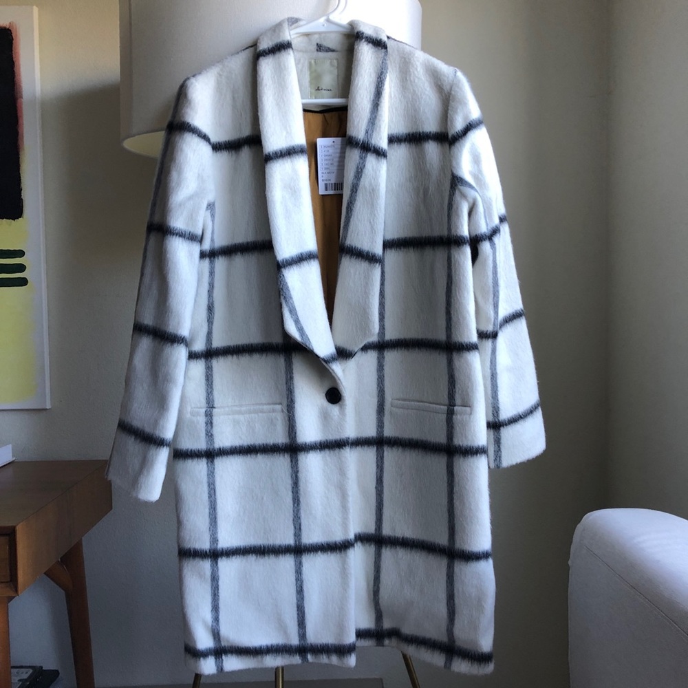Plaid coat by elevenses